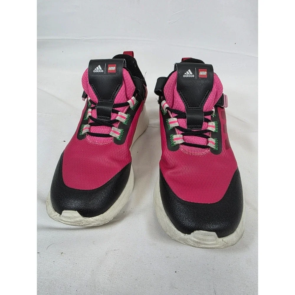 Adidas x LEGO Sport Cloudfoam Kids Shoes Pink Black GW4001 Size 2‎ US